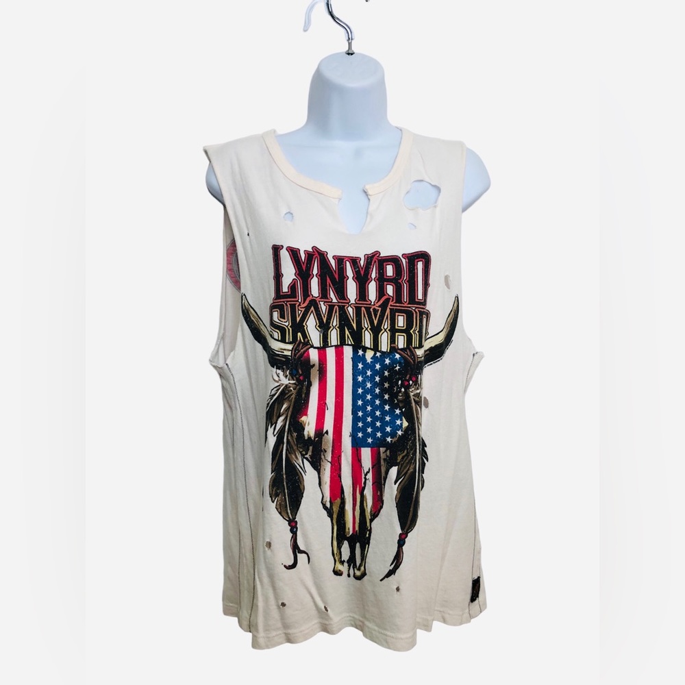 Vintage Y2K Trunk LTD Limited Edition Lynrd Skynrd Buffalo Skull Tank Top Shirt